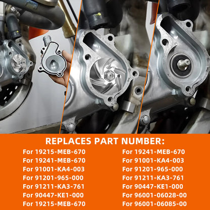 Water Pump Impeller Rebuild Kit for Honda CRF450R (2002–2008)