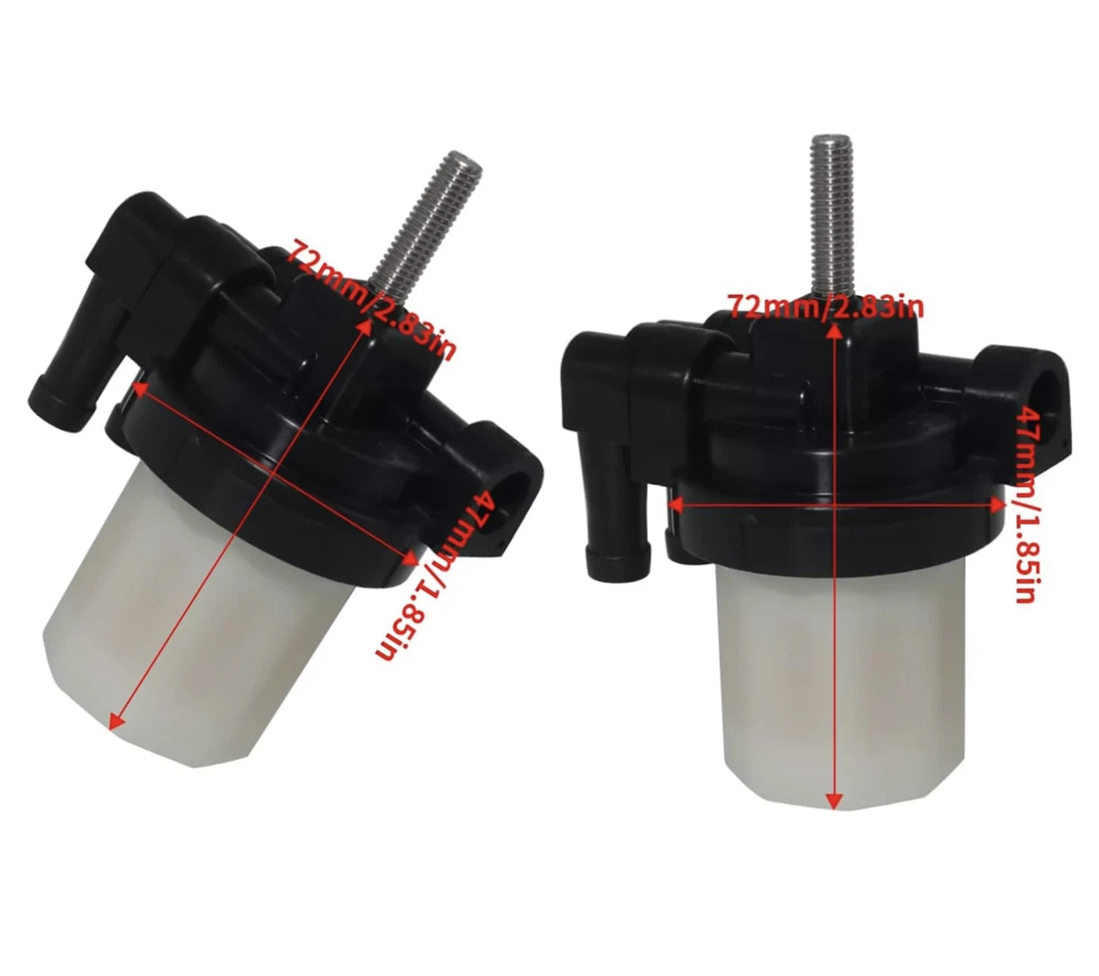 2Pcs Fuel Filter for Mercury Outboard 30HP 35HP 40HP 50HP 60HP (879884T)