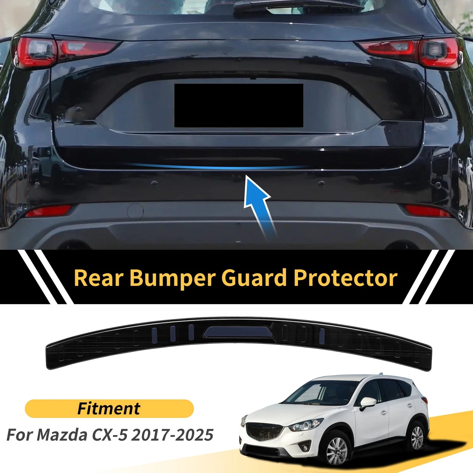 Bumper Guards Front for Mazda CX-5 2017–2025 Titanium Tone