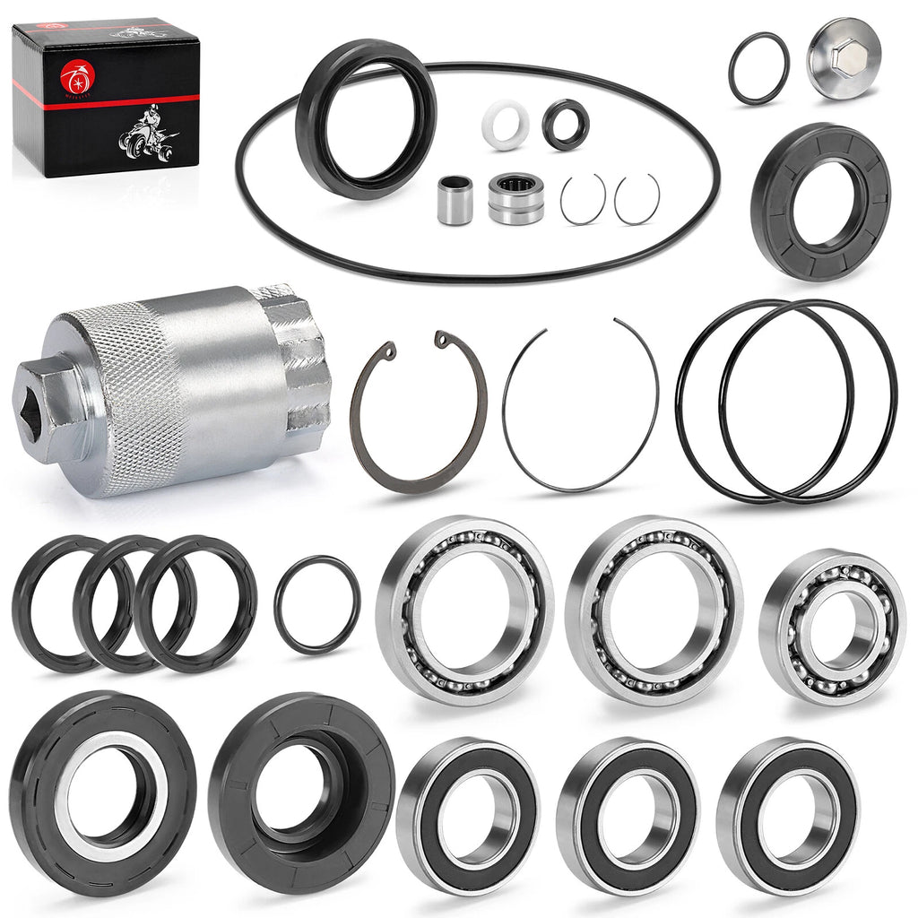 Rear Differential Axle Bearings Seals O Ring Kit for Honda TRX250X (2009–2023)