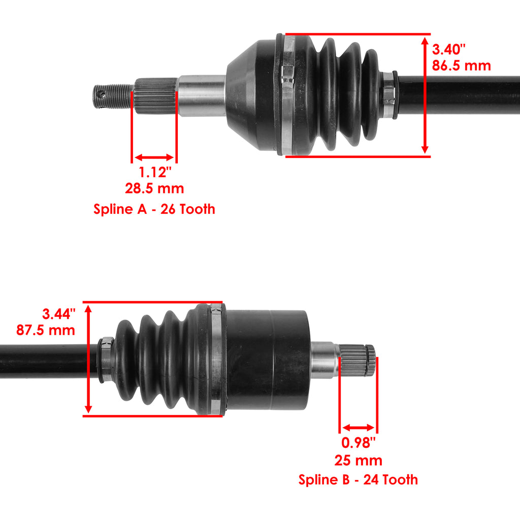 Rear Left Complete CV Joint Axle for Can-Am Outlander 800R 4X4 EFI (2009–2015)