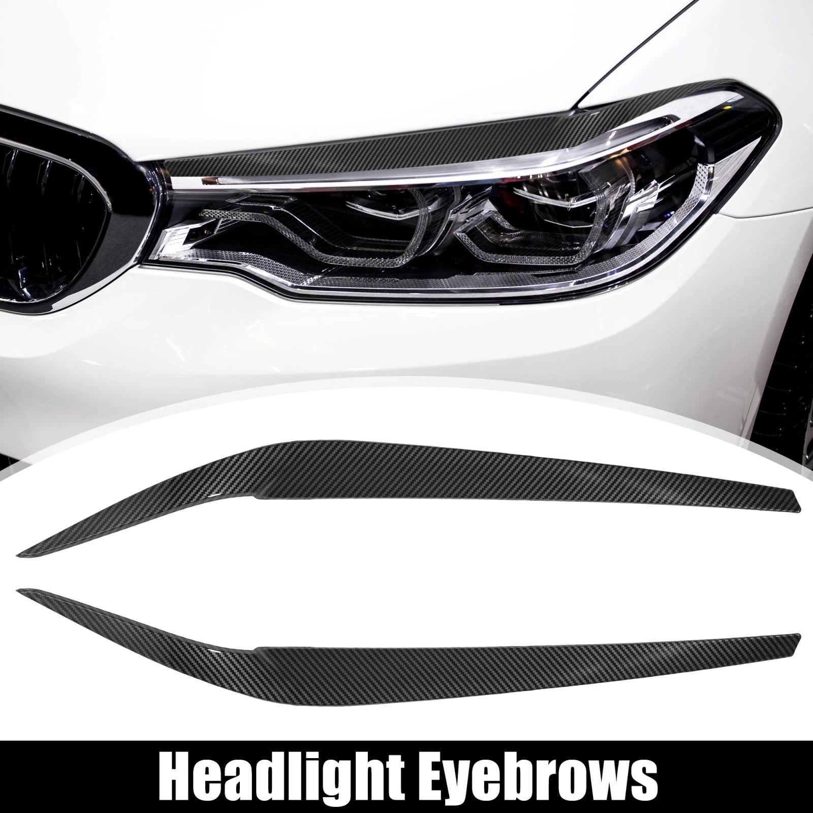 Headlight Eyelid Cover Decoration Pair for BMW 5 Series G30 (2017–2022)