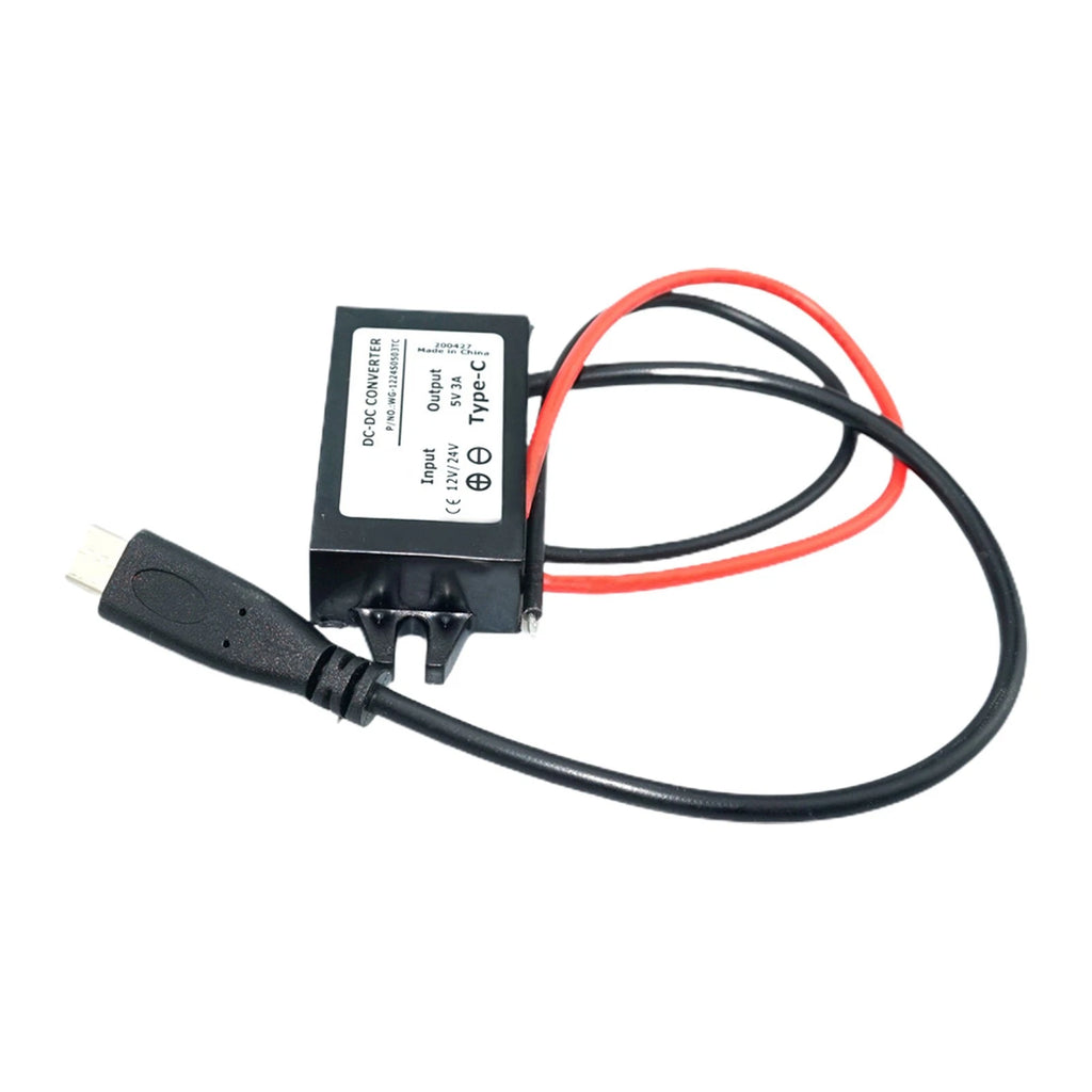 12V/24V to 5V DC-DC Step Down Converter Module USB Type-C Adapter