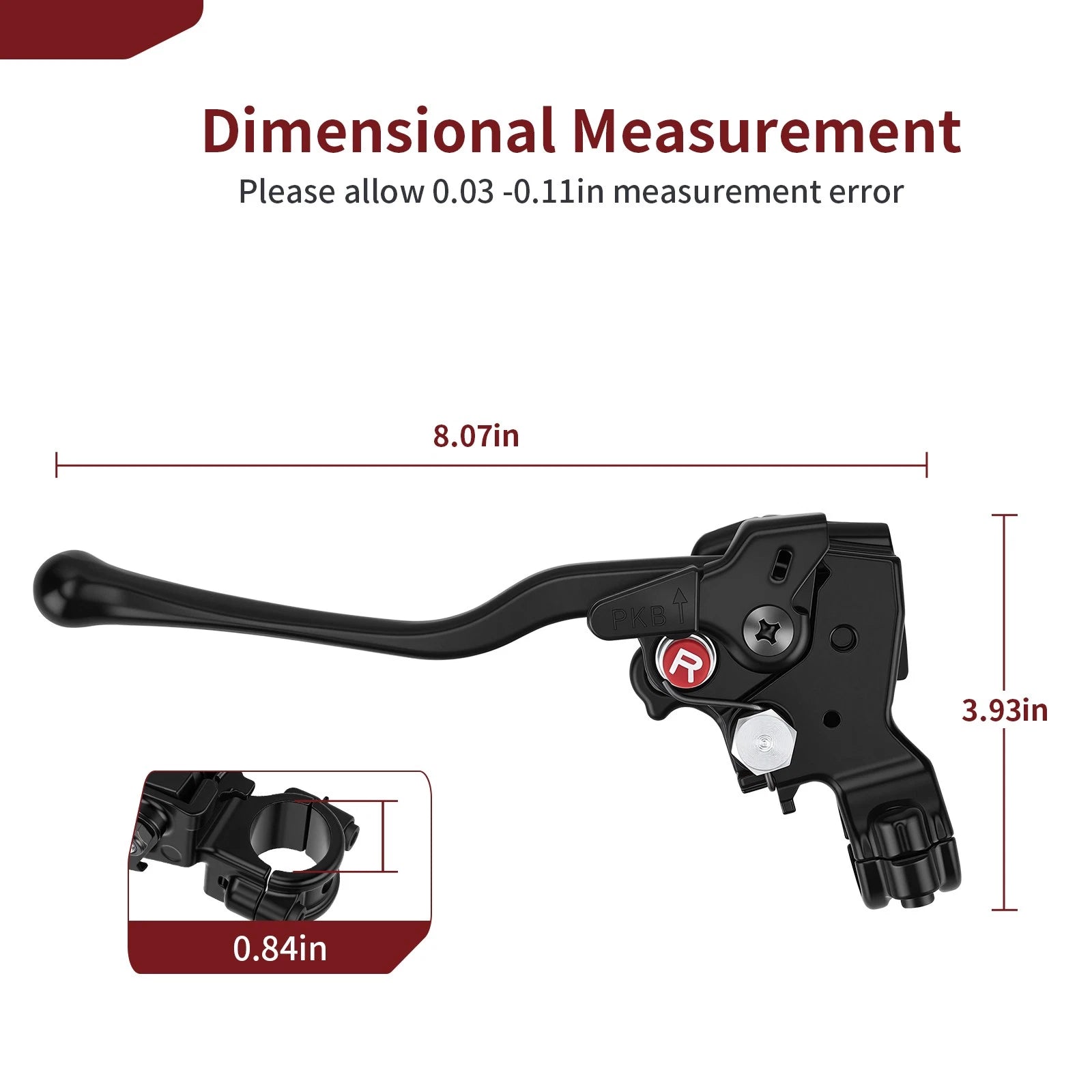 Left Hand Rear Brake Lever Assy for Honda Rancher 350 TRX350FE TRX350TE (2000–2006)