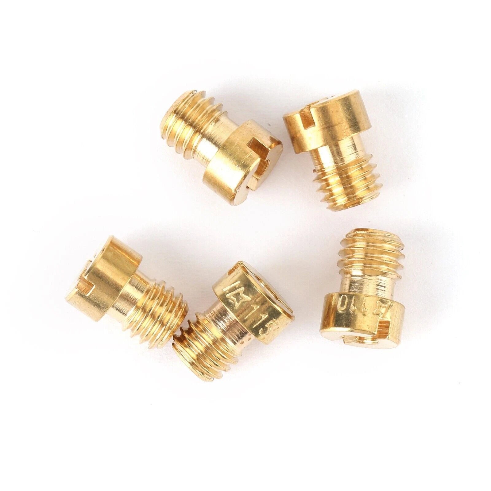 Set of 4 5mm Large Round Carb Main Jets for Mikuni Carburetor (105, 110, 115, 120)