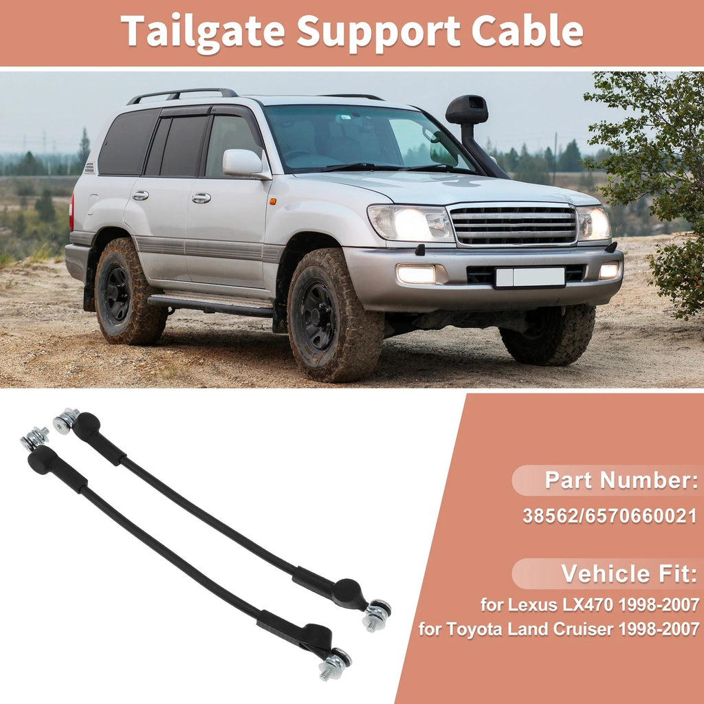 Tailgate Support Cable Set for Toyota Land Cruiser for Lexus LX470 (1998–2007)