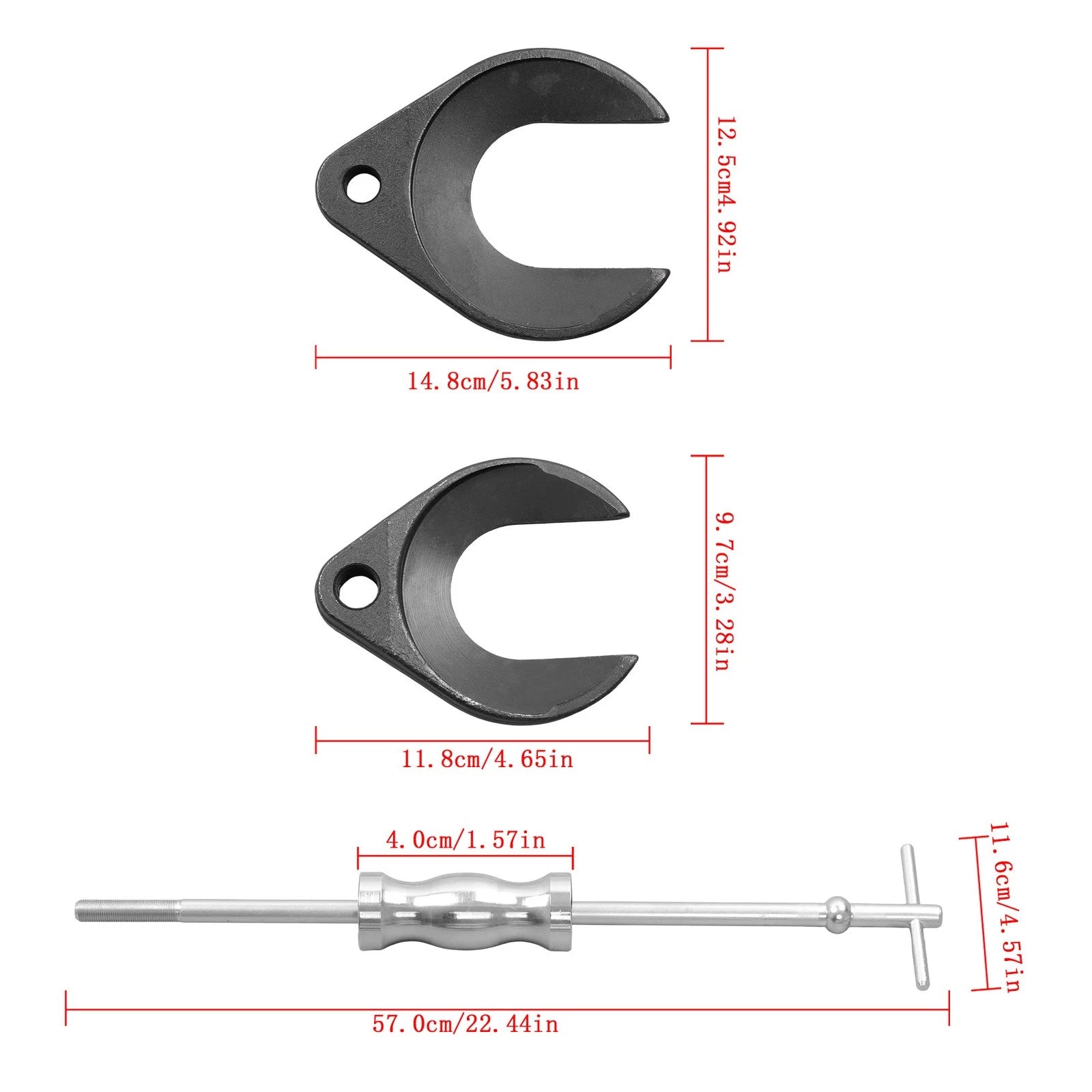 Inner CV Axle Removal Tool Set with Slide Hammer and CV Joint Puller Universal