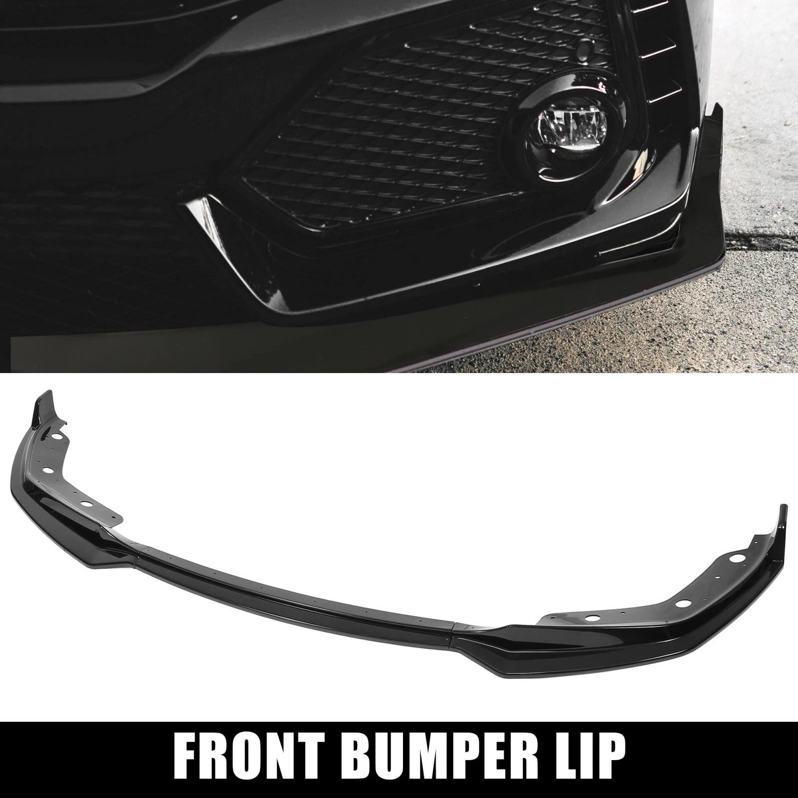 Front Bumper Bottom Lip Splitter Set Glossy Black for BMW 3 Series G28 (2019–2021)