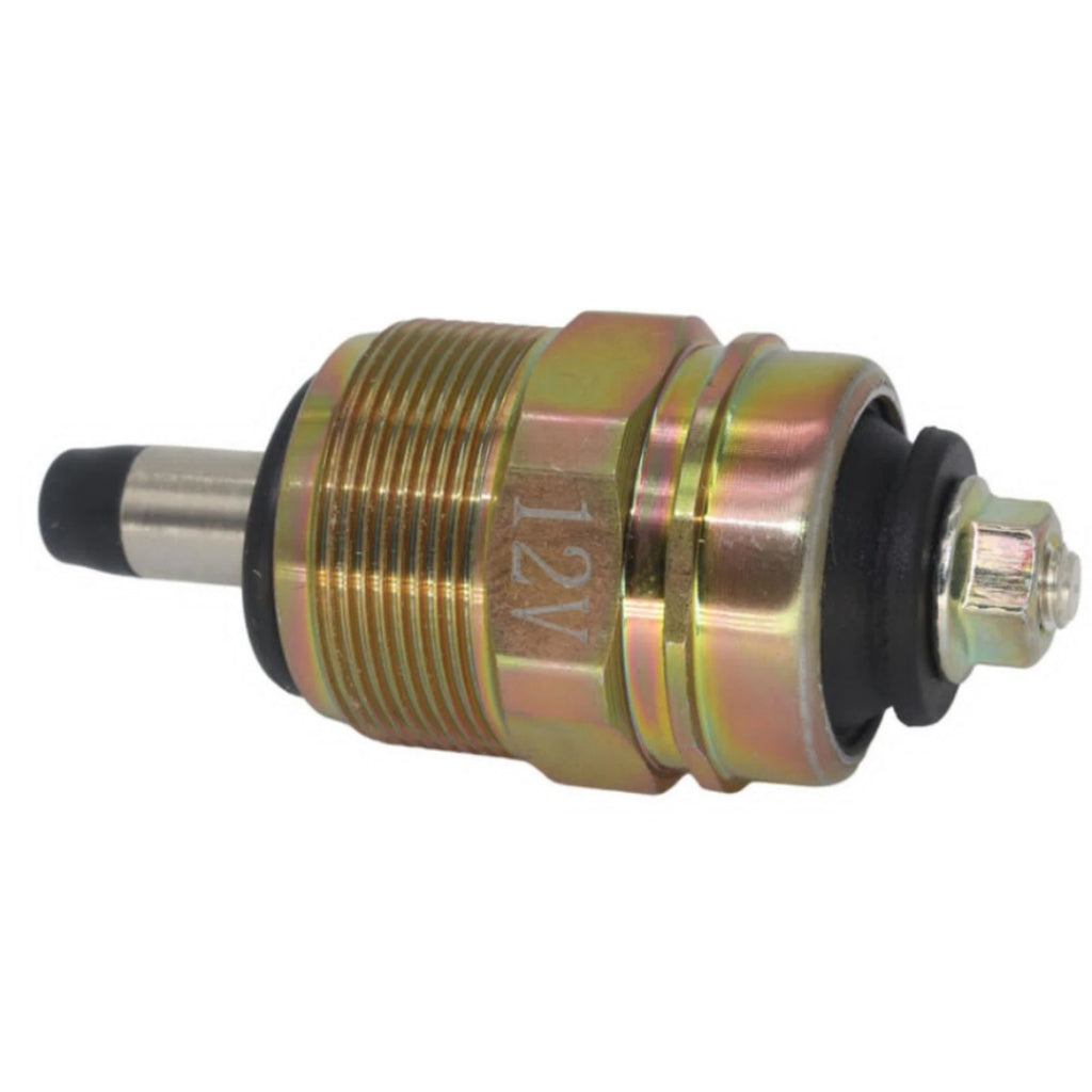 12V Solenoid Stop for Volvo Penta Fuel Injection Pump (Fits 844187, 876615, 859262)