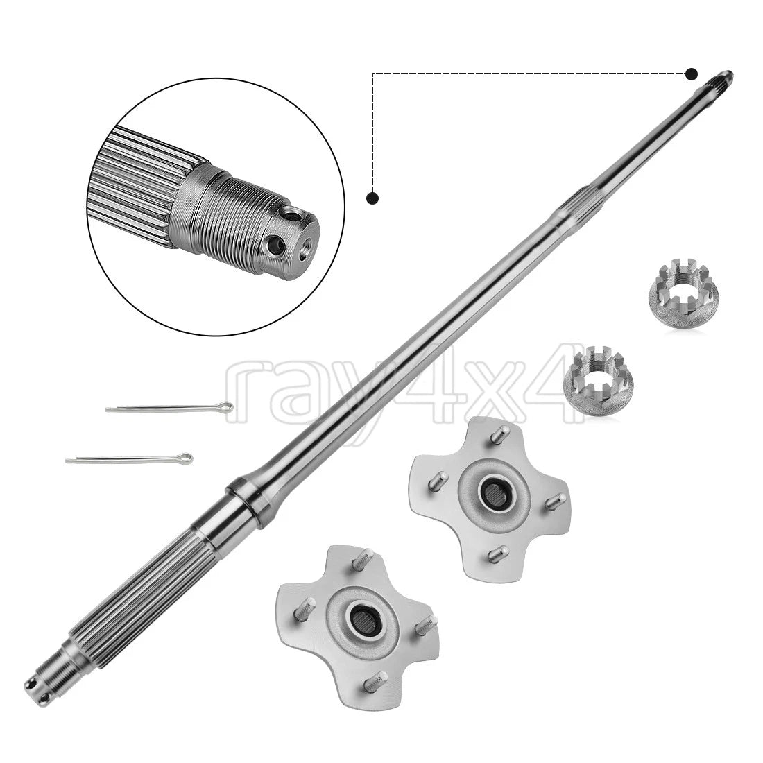 Rear Wheel Axle & Hubs for Honda TRX500 FA Foreman Rubicon 500 (2012–2014)