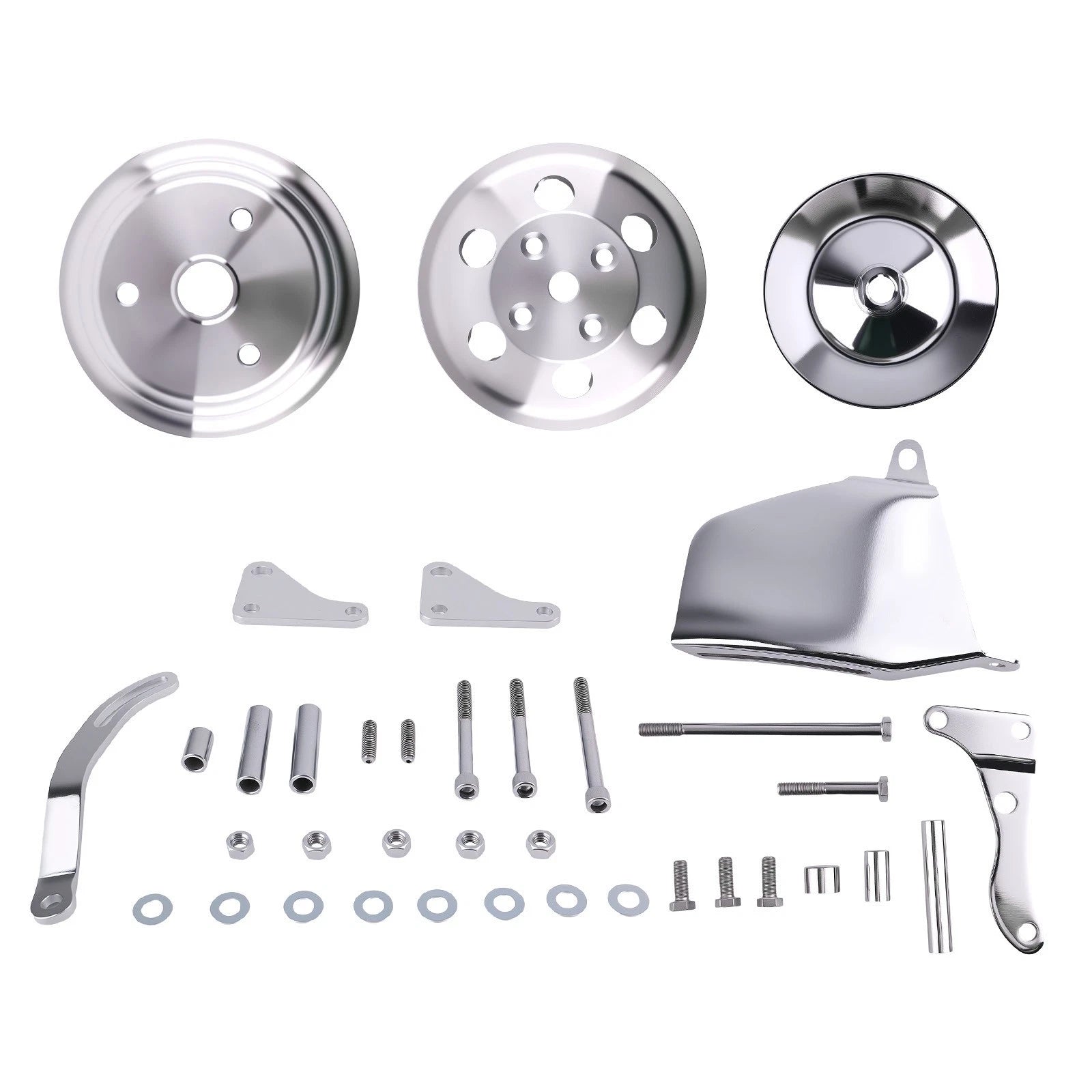 Water Pump Pulley Bracket Kit for Small Block Chevy (262–350)