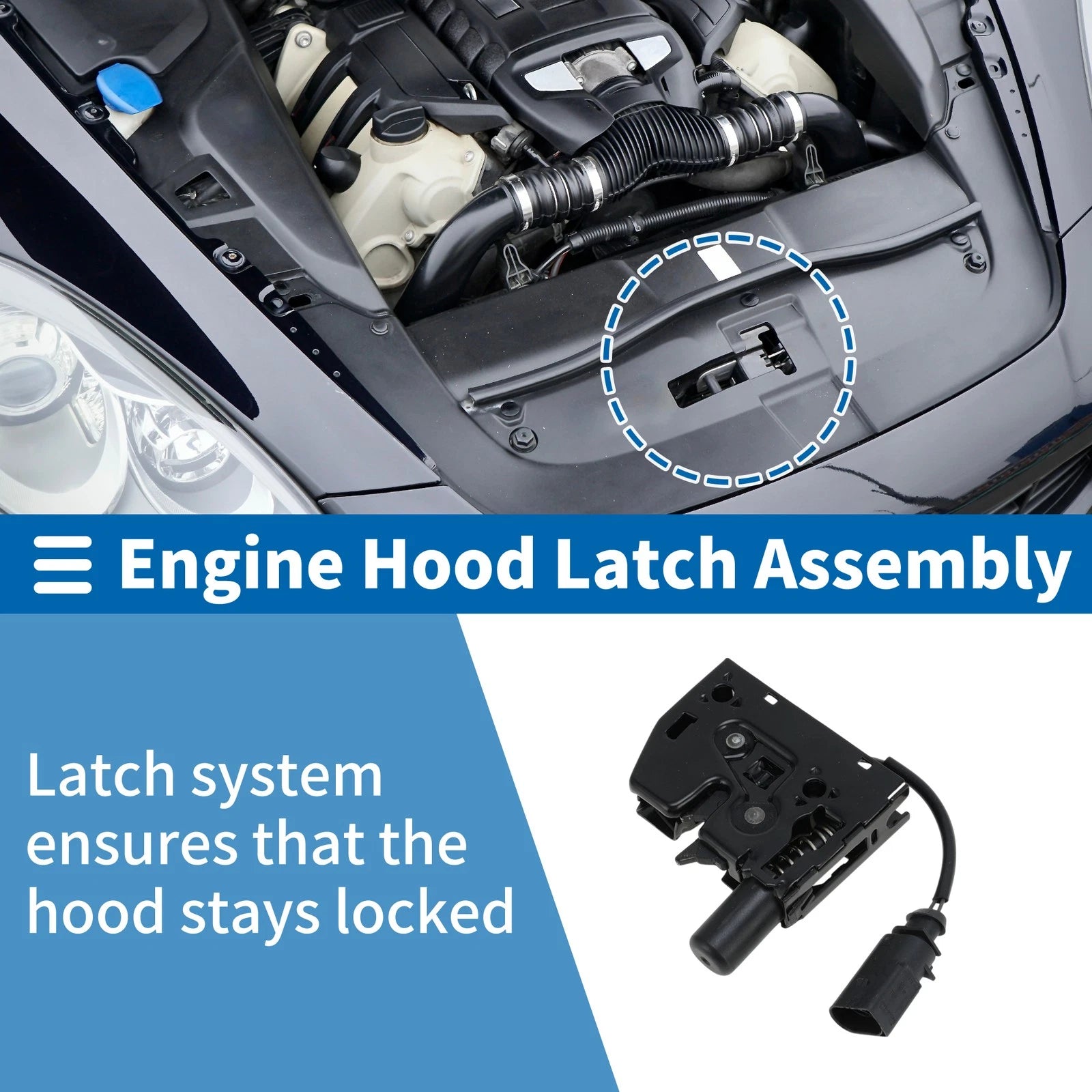 Hood Latch Assembly OEM Replacement for Audi Q3 (2011–2018)