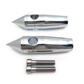 Chrome 1" Spike Billet Handlebar Riser for Harley