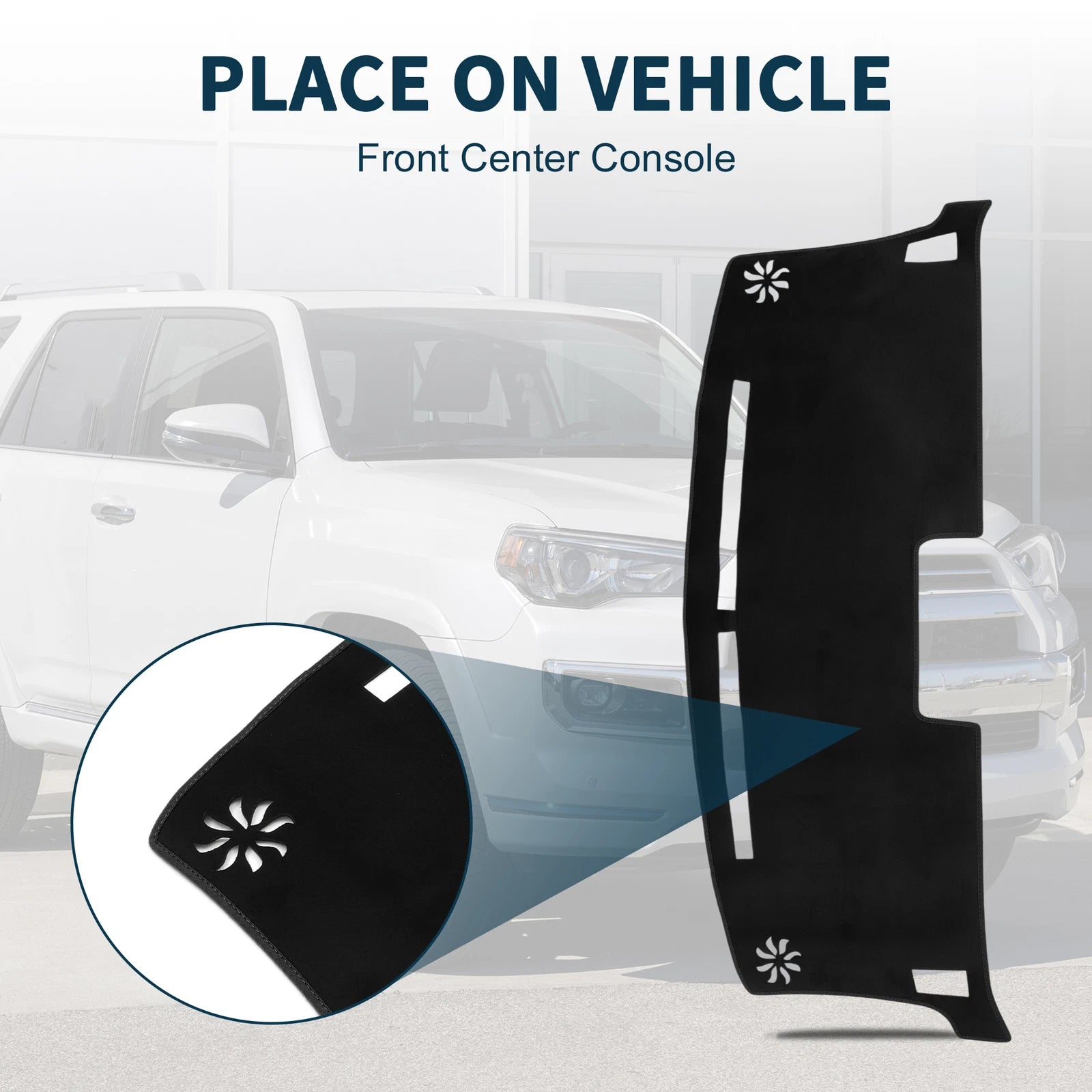 Dashboard Cover Mat for Nissan Moco MG33S (2012–2018) Black Sun Protector Pad