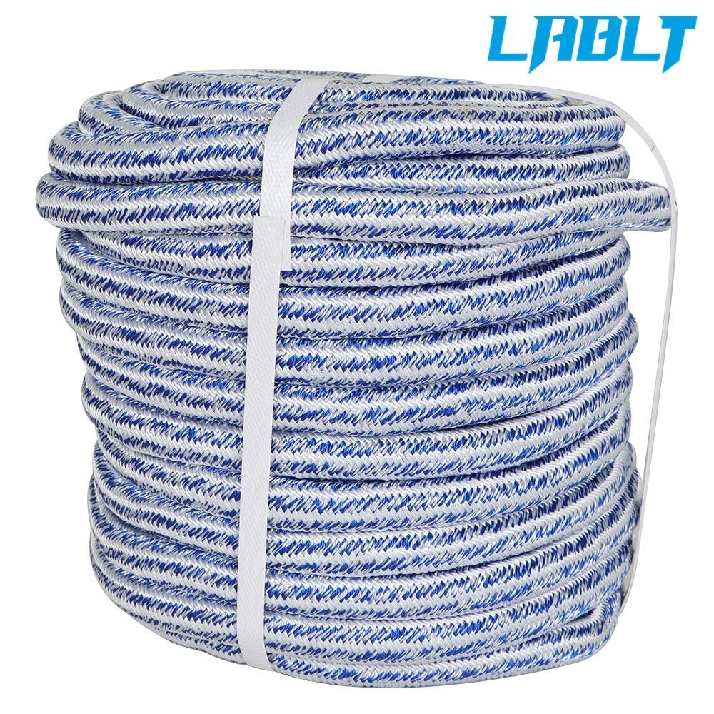 Durable 3/4" Climbing Rope 100' 20000Lbs 24 Strand Polyester