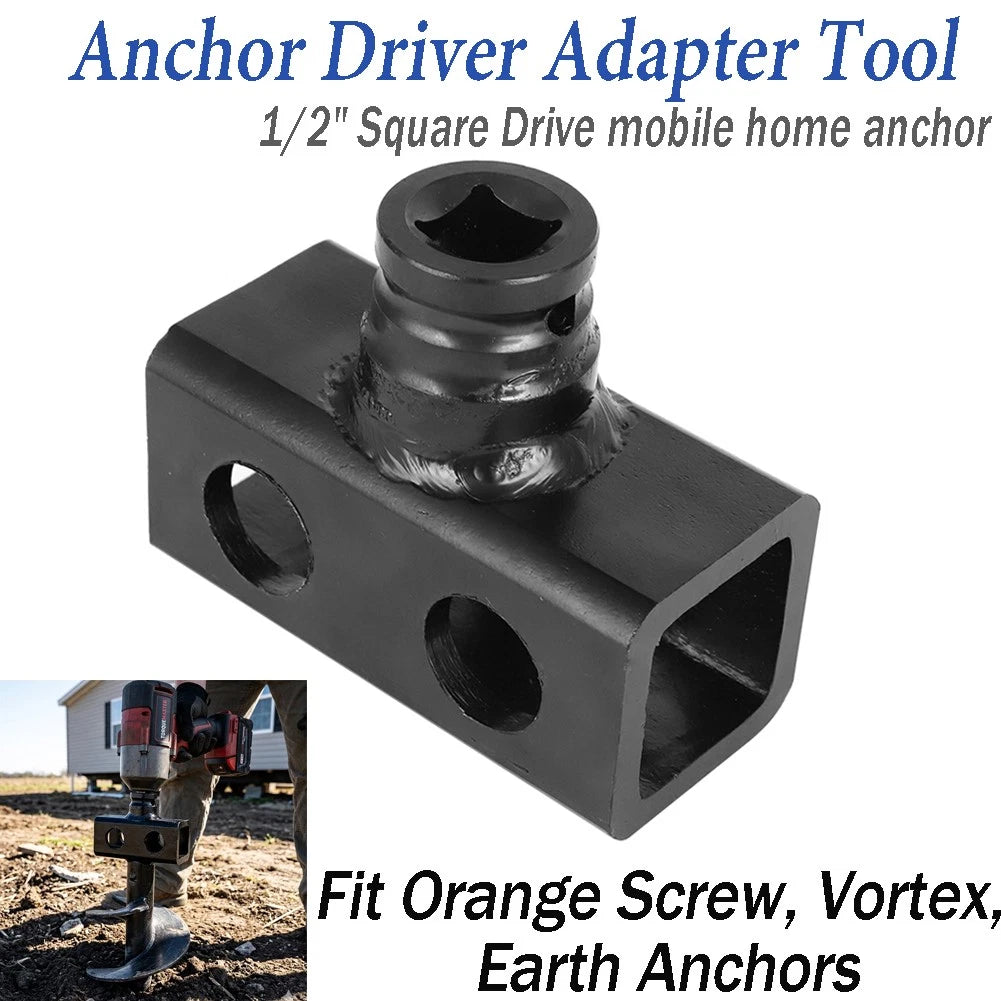 Anchor Driver Adapter Tool for Earth, Utility & Mobile Home Anchors (MHA50C)