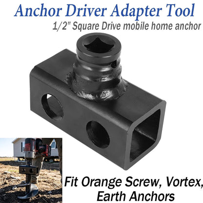 Anchor Driver Adapter Tool for Earth, Utility & Mobile Home Anchors (MHA50C)