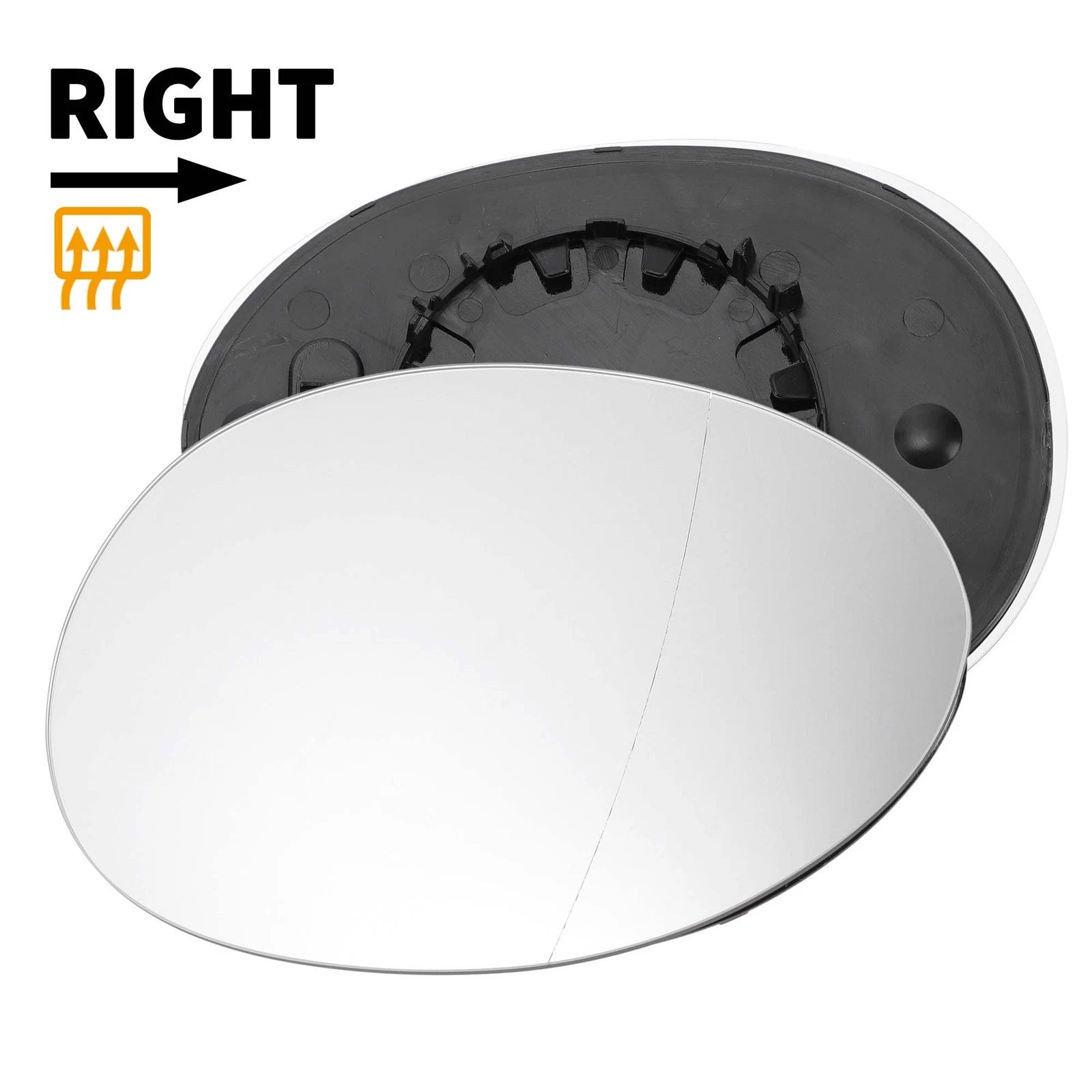 Right Side Mirror Glass Back Heated Replacement for BMW Mini Cooper (F54–F56)