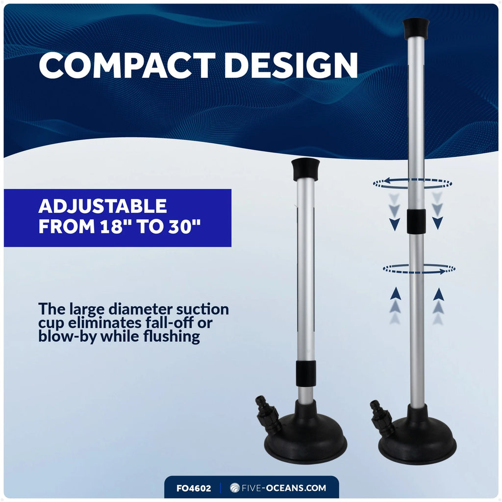 Inboard Motor Muff Flusher for Universal Adjustable 18" to 30"