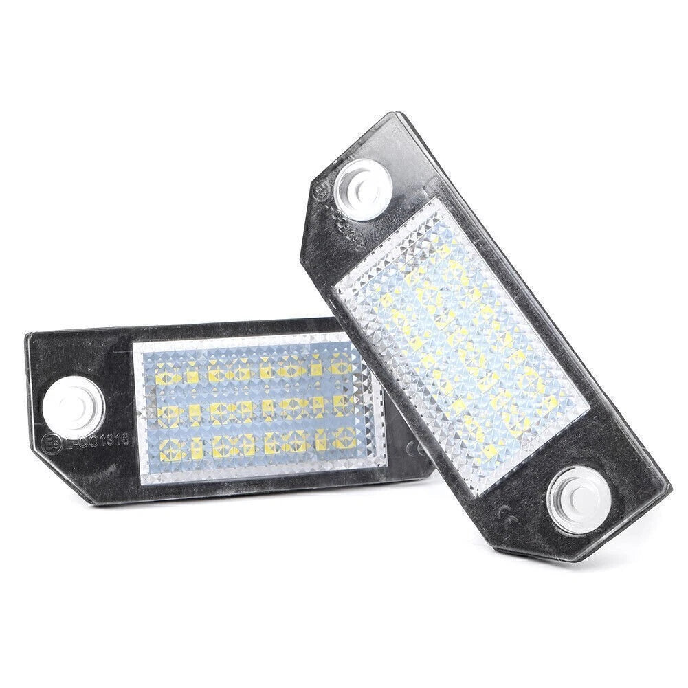 2X Error Free LED License Plate Lights for Ford Focus MK2, C-MAX I (2004–2010)