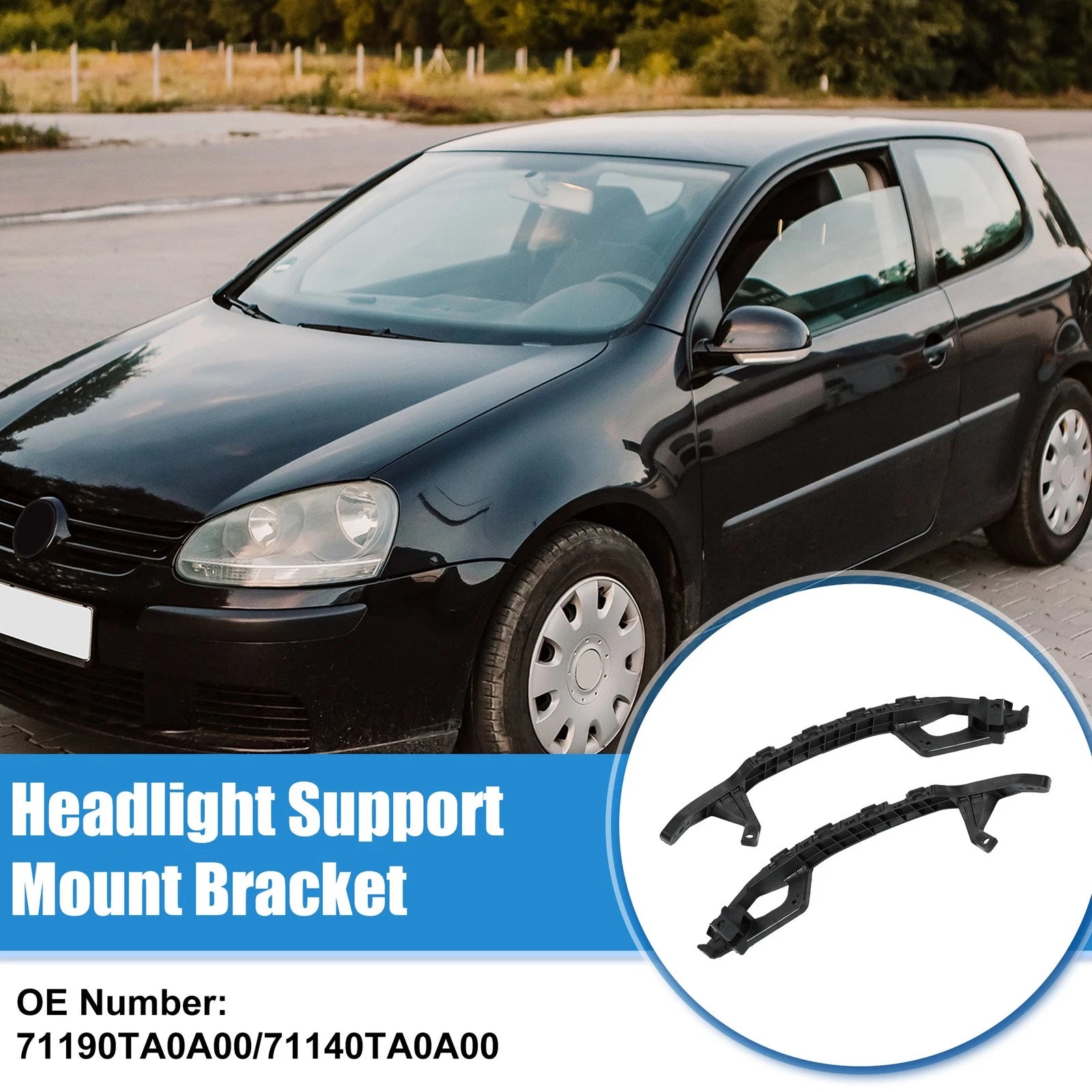 Pair Headlight Bracket Support for Honda Accord Sedan (2008–2012)