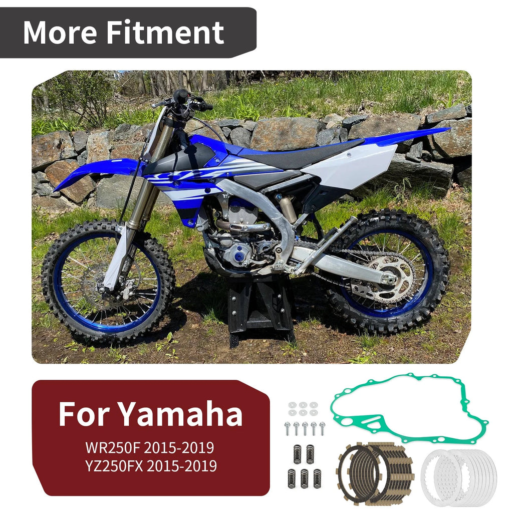Clutch Friction Steel Plates & Gasket Kit for Yamaha WR250F YZ250FX (2015–2019)