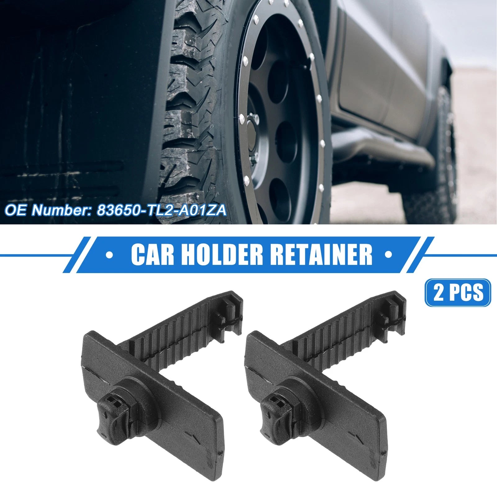 Floor Mat Retainer Clips Set for Honda Acura L Type (2 Pcs) (2014–2018)