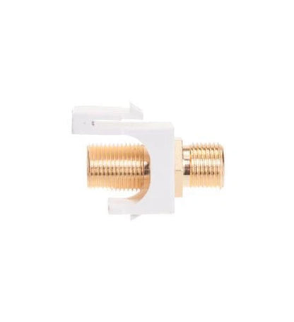 Icc IC107B5GWH Module for F-type (Gold Plated, White)