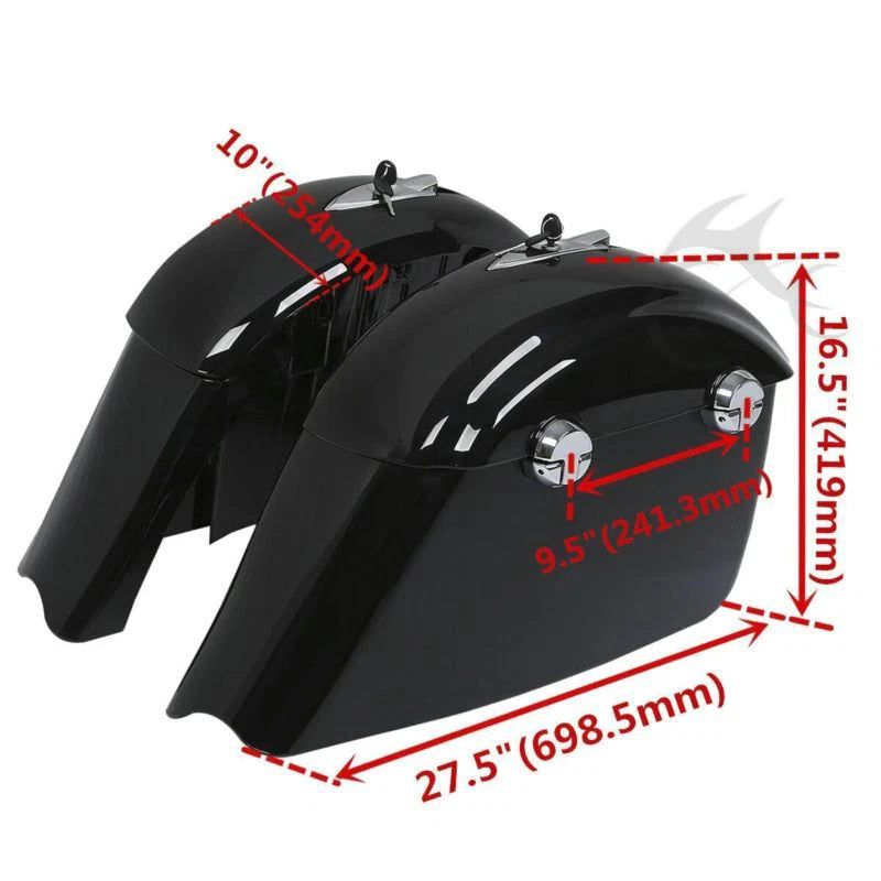Hard Saddlebags with Electronic Latch Lid for Indian Chieftain (2016–2018)