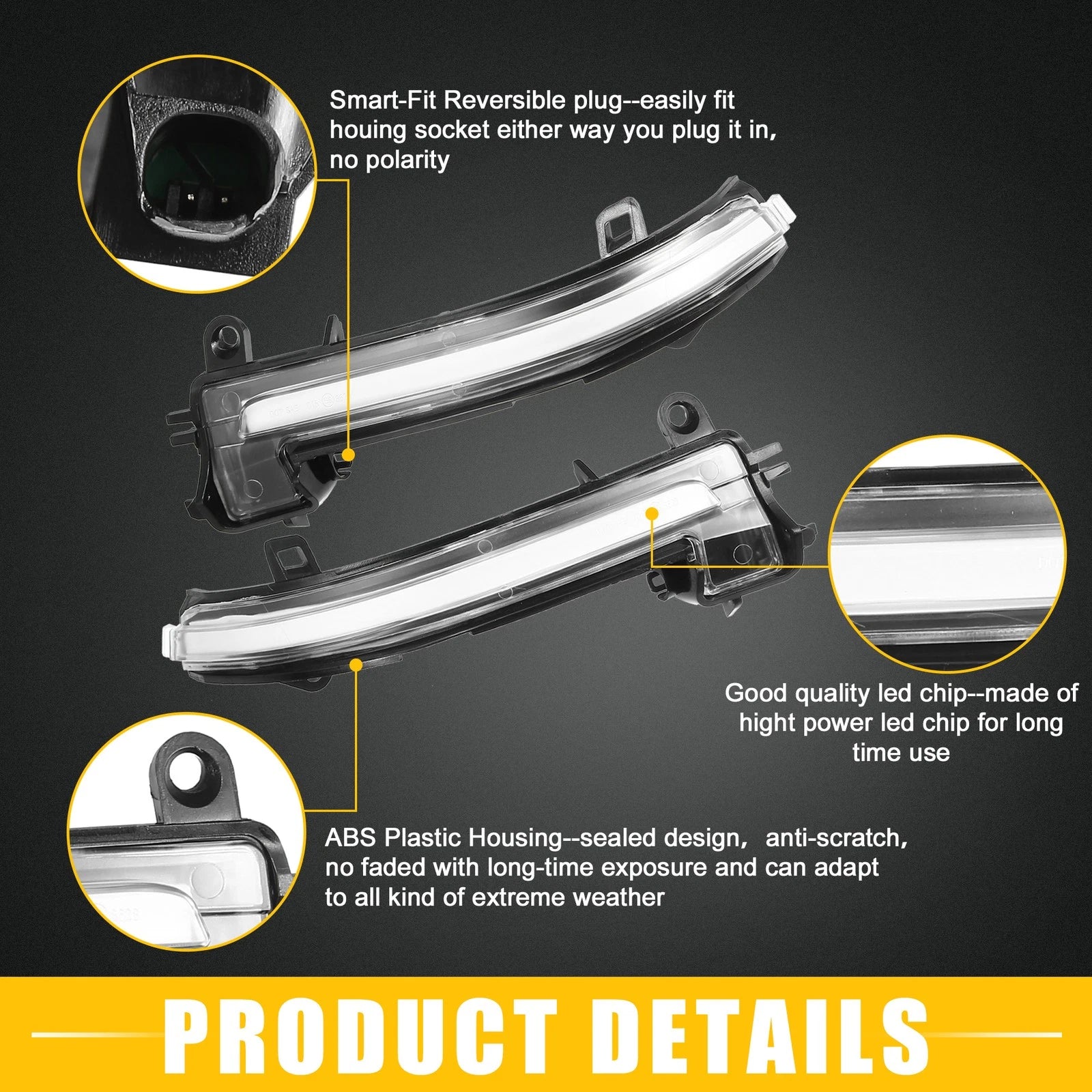 Mirror Turn Signal Light Replacement for BMW 3 Series (2012–2018)