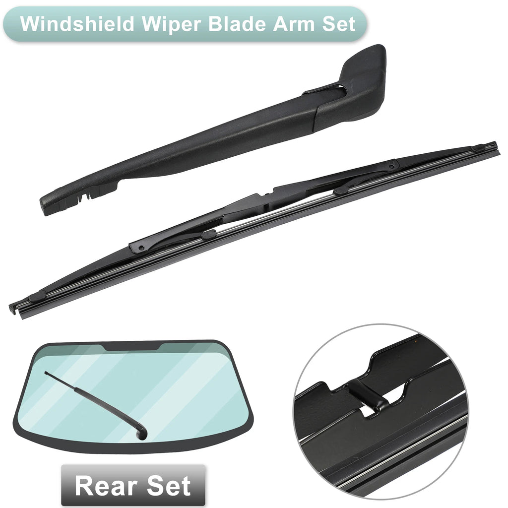 Rear Back Windshield Wiper Blade Arm Set for Volvo V40 (1996–2004)