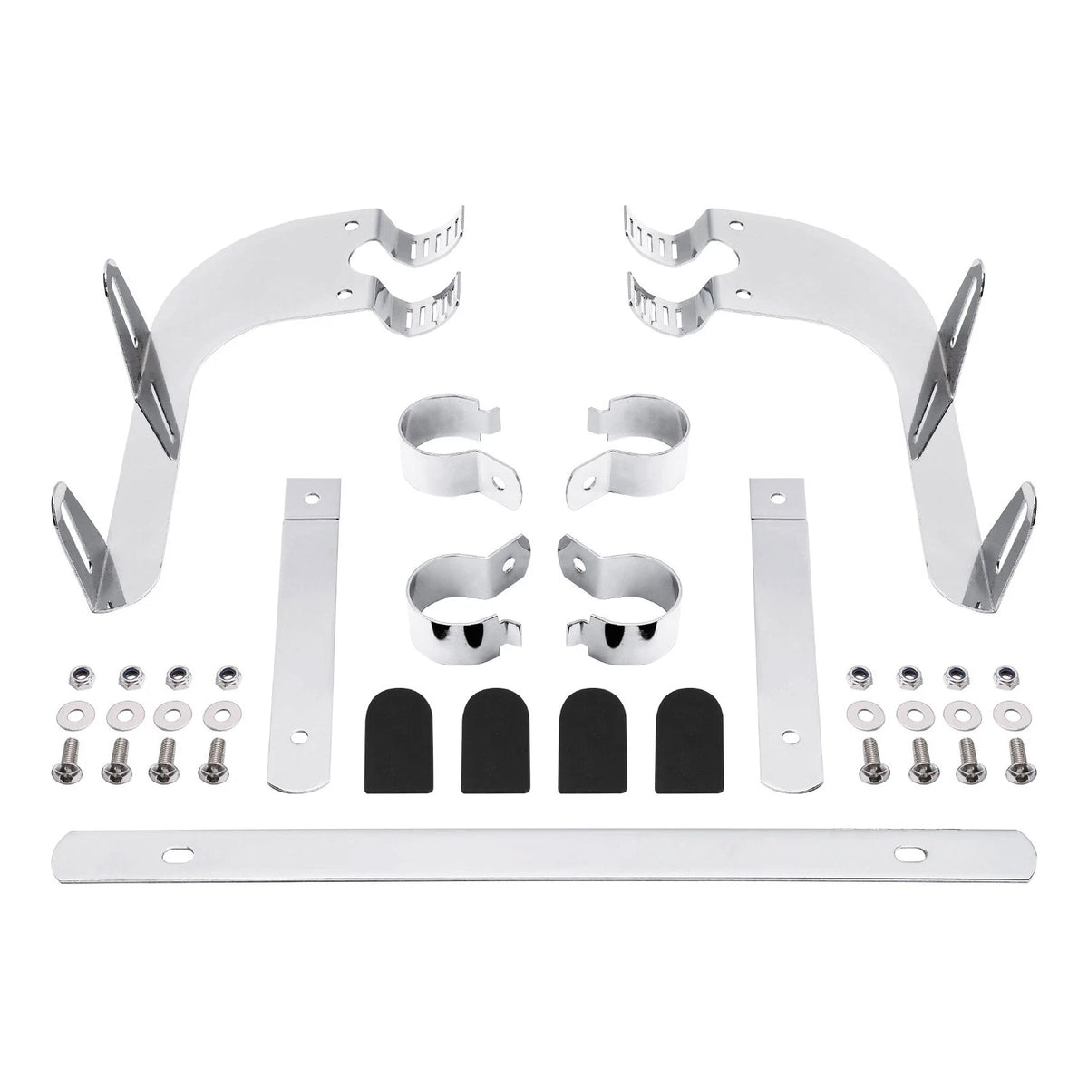 39mm Windshield Screen Bracket for Harley Davidson Sportster XL883 XL1200 Chrome