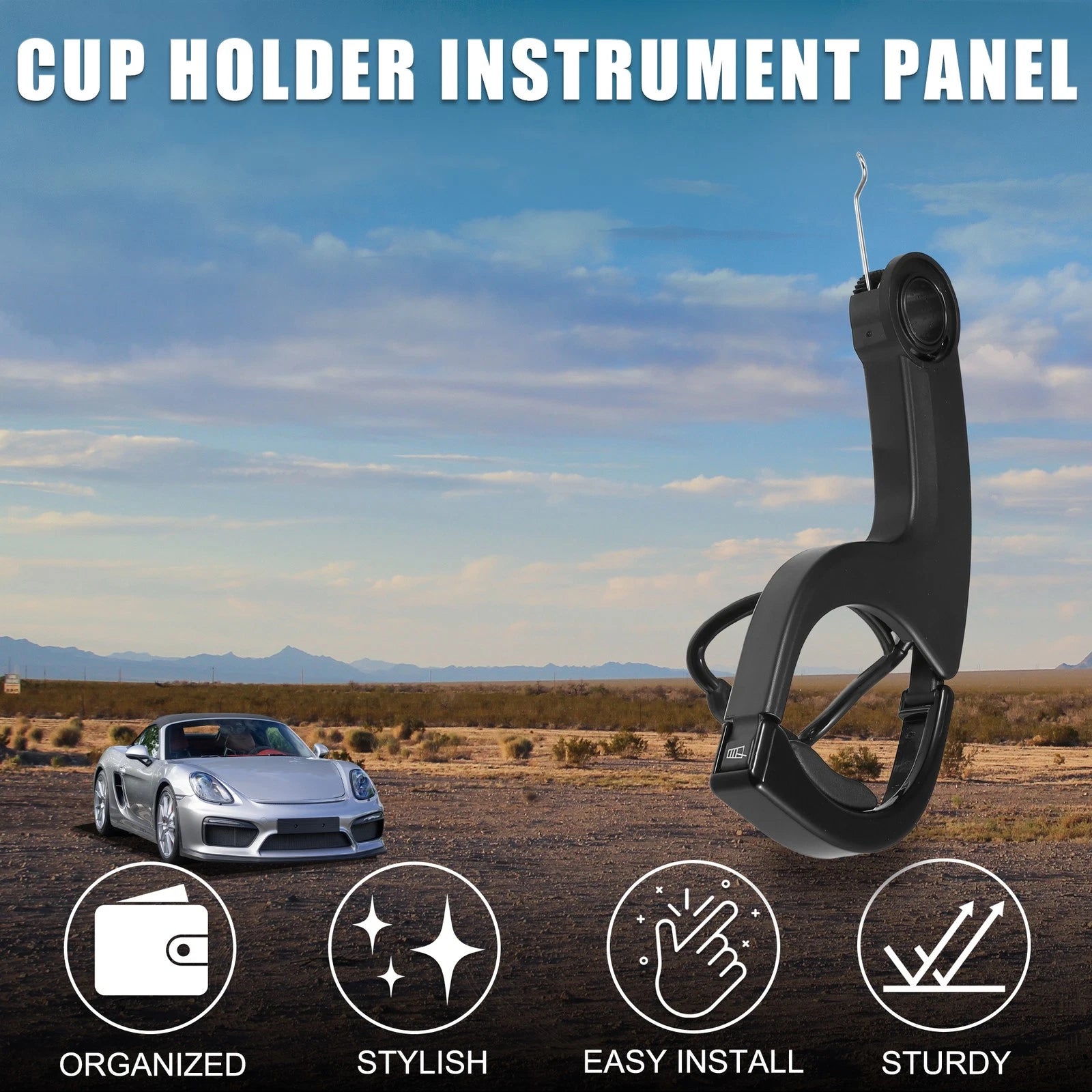 Cup Holder for Porsche Boxster (2013–2021) No. 99155219401 Left