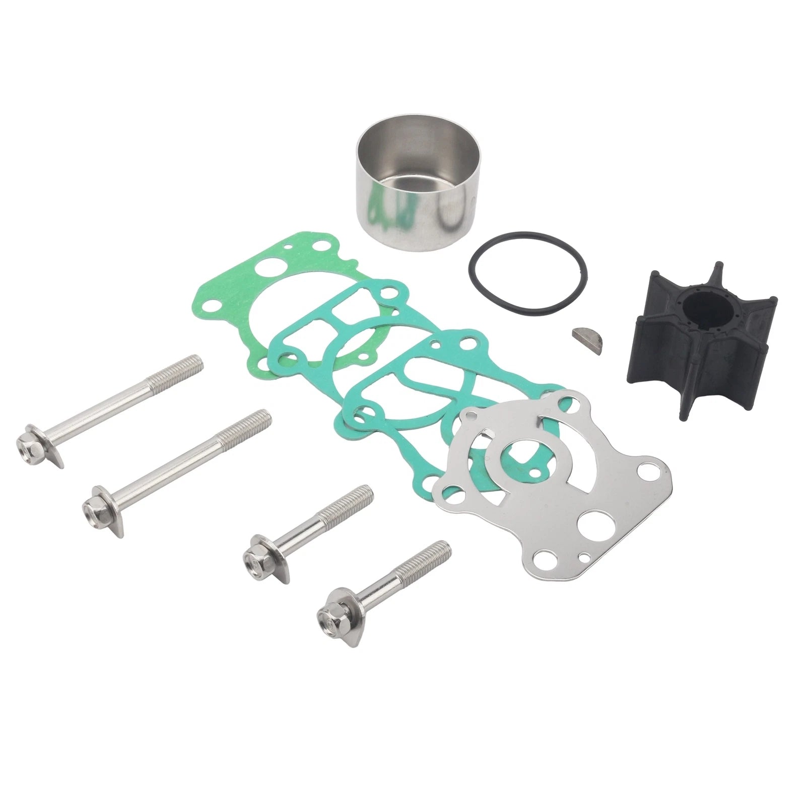 Water Pump Repair Impeller Kit for Yamaha Outboard (18-3409, 18-3451, 12275)