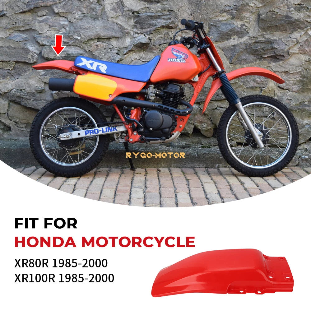 Rear Red Fender Mud Guard for Honda XR80R XR100R (1985–2000)