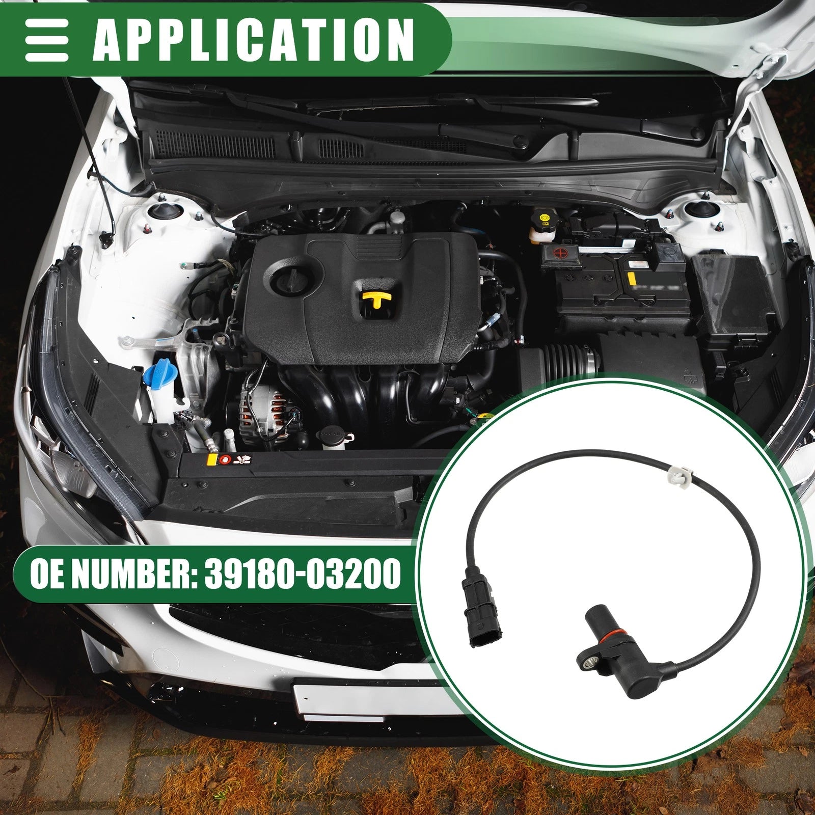 Engine Crankshaft Position Sensor Replacement for Hyundai Solaris (2017–2020)