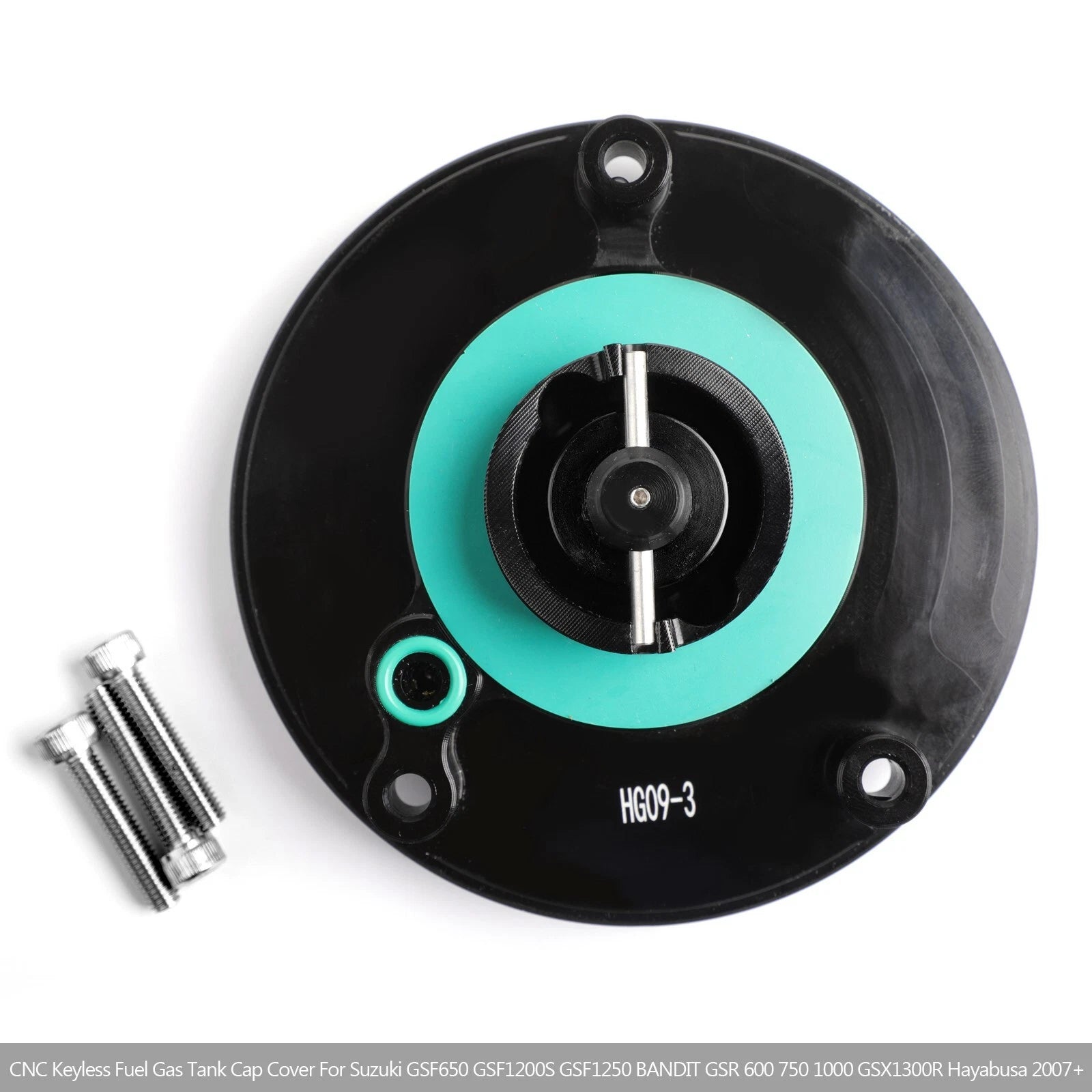 CNC Keyless Fuel Gas Tank Cap for Suzuki GSXR GSR 600/750 1000 (2003–2018)