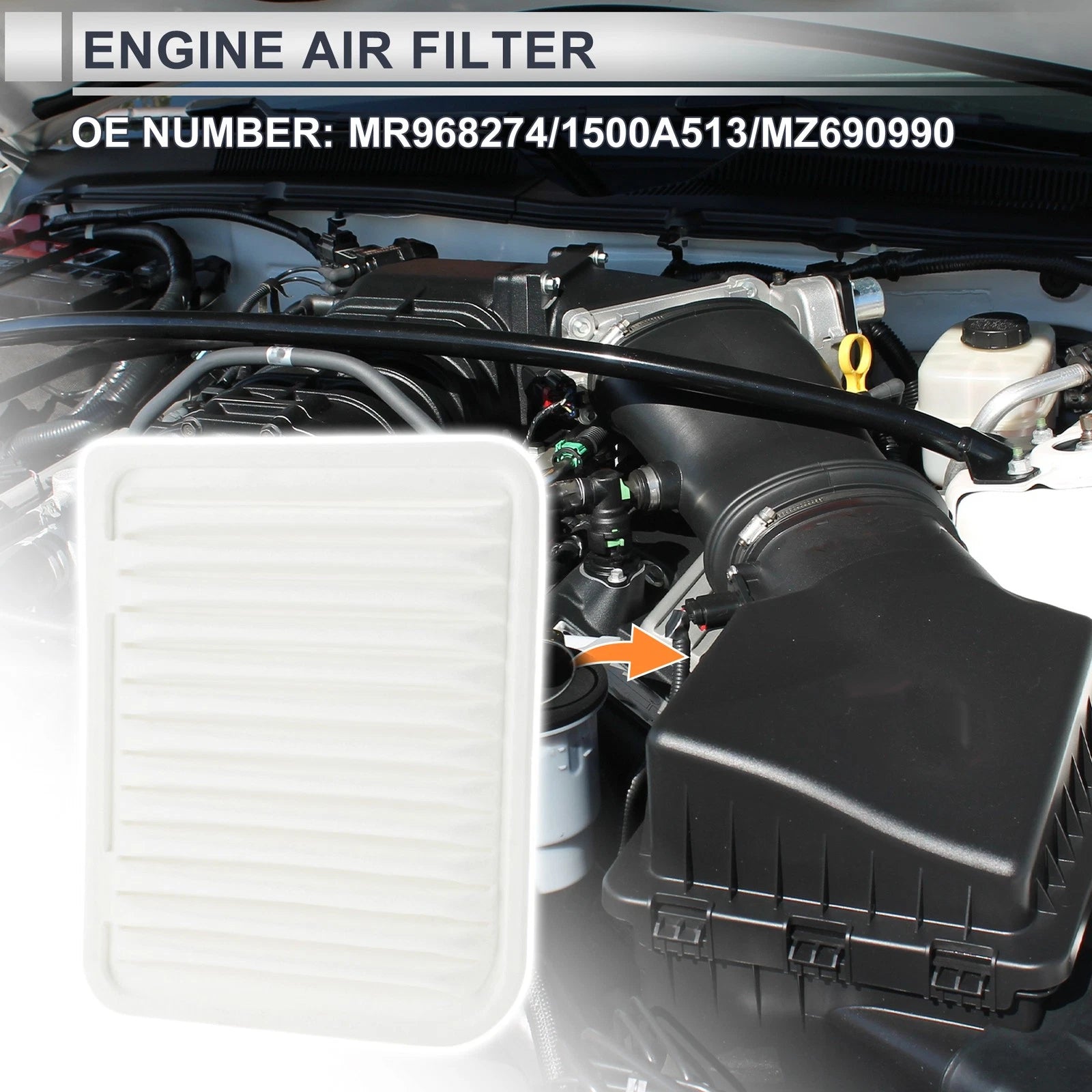 Engine Air Filter Replacement for Mitsubishi Outlander 2.4L 3.0L (2014–2020)