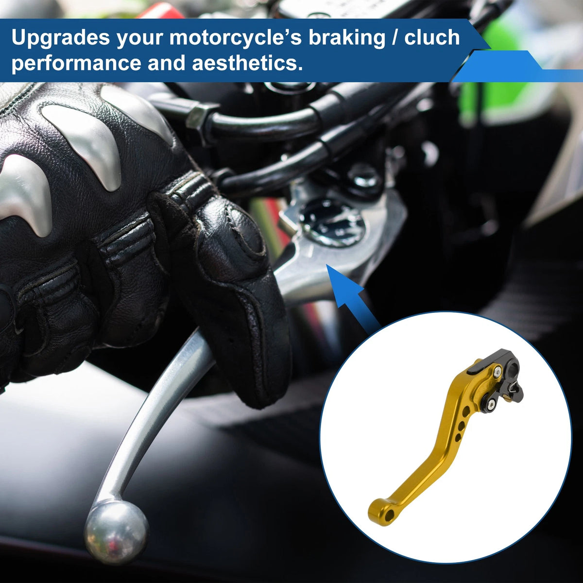 Adjustable Short Brake Clutch Levers for Ducati Monster 695 (2007–2008) Gold