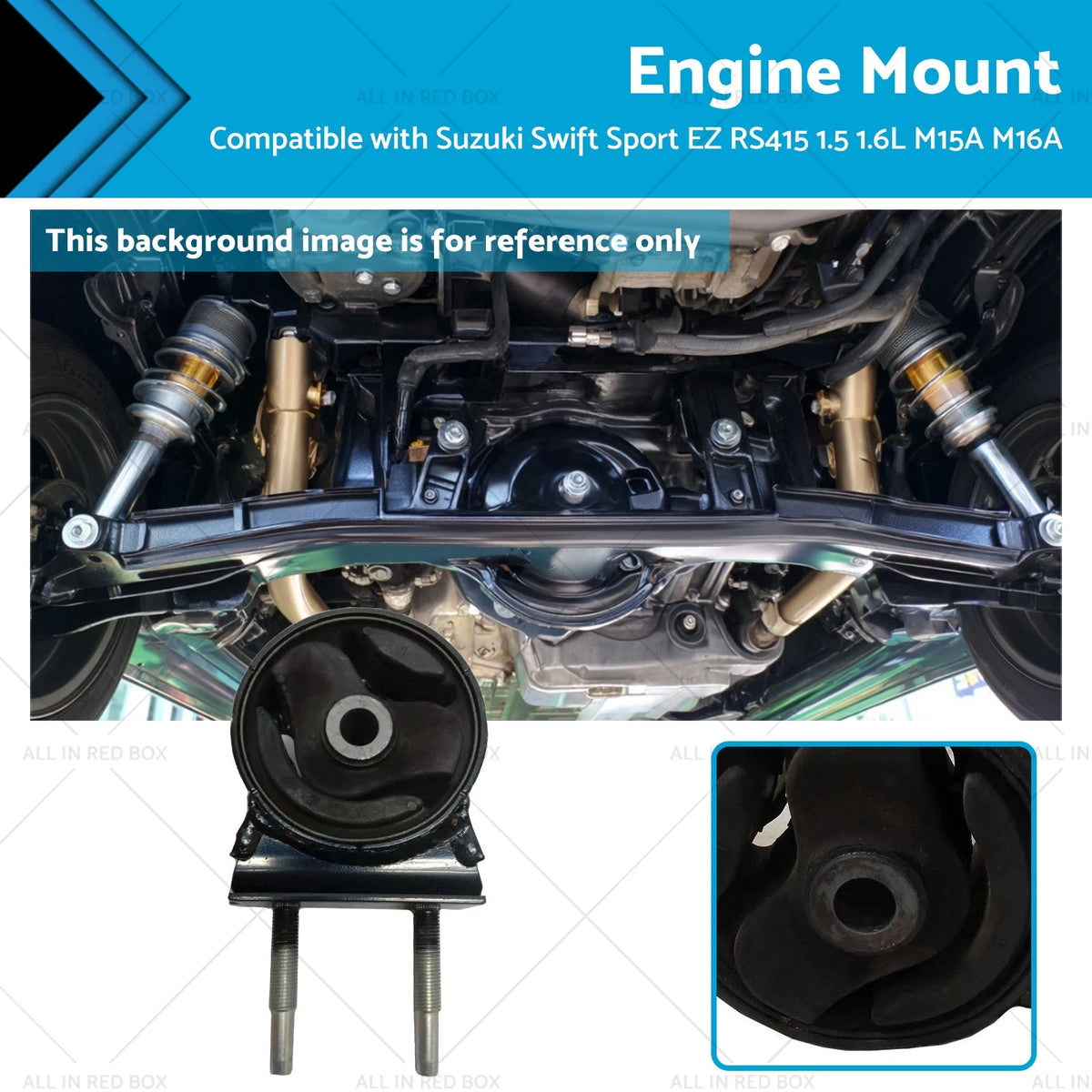 1X LH Engine Mount for Suzuki Swift RS415 M15A M16A (2004–2010)