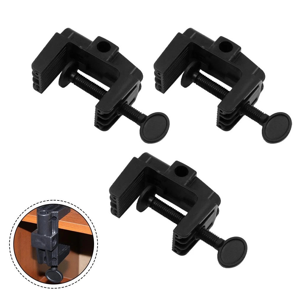 3 Pack Adjustable Desk Lamp Clamp Holders for Table and Workbench