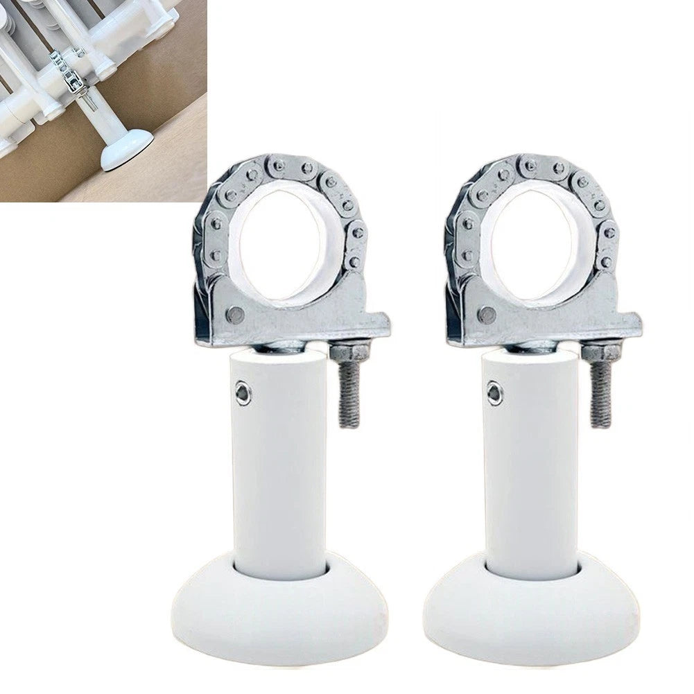 2X Adjustable Metal Floor Bracket for Diecast Aluminum Radiator Installation