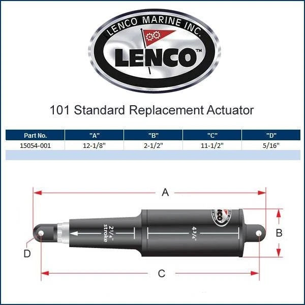 Standard Replacement Actuator for Lenco 15054-001
