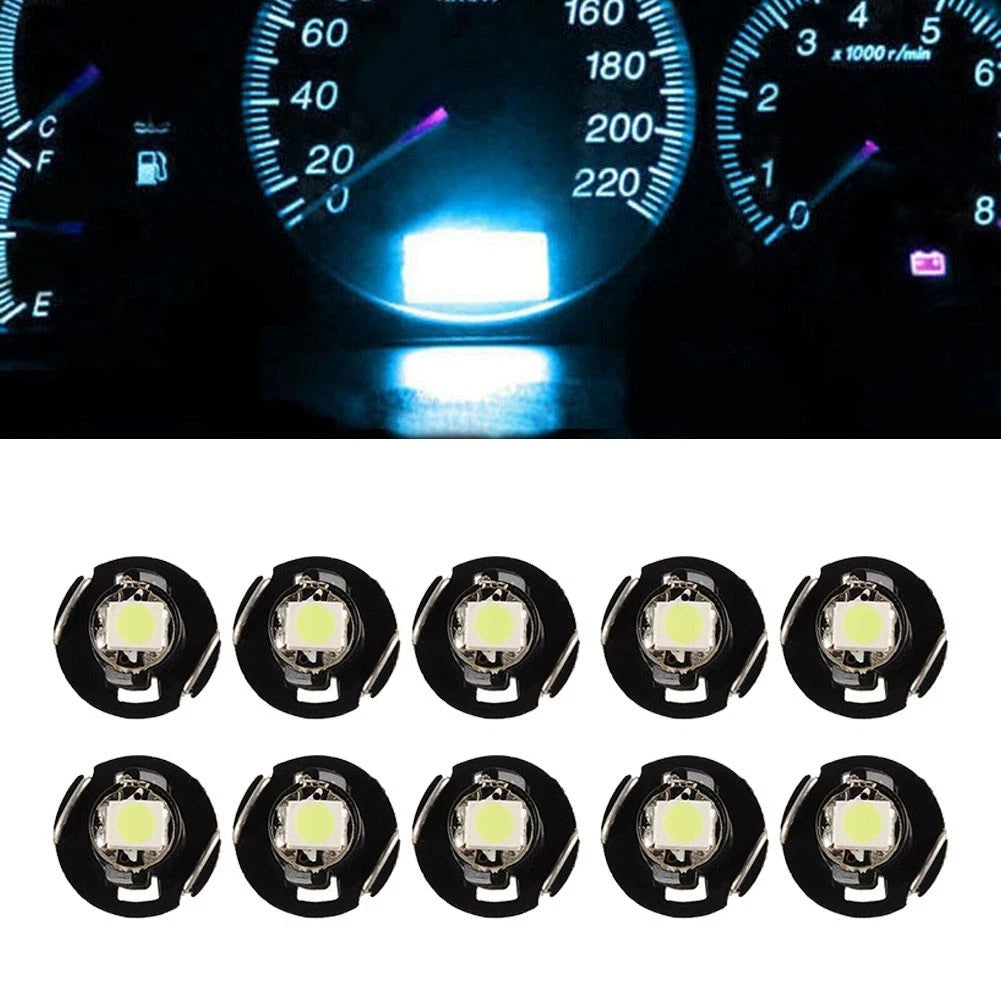 10Pcs Ice-Blue for t4.2 Neo Wedge 1-LED-Cluster Instrument Dash Climate Bulbs
