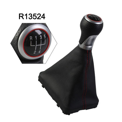 Leather Gear Knob for Audi A4 B8 (2008–2015) 6-Speed Replacement