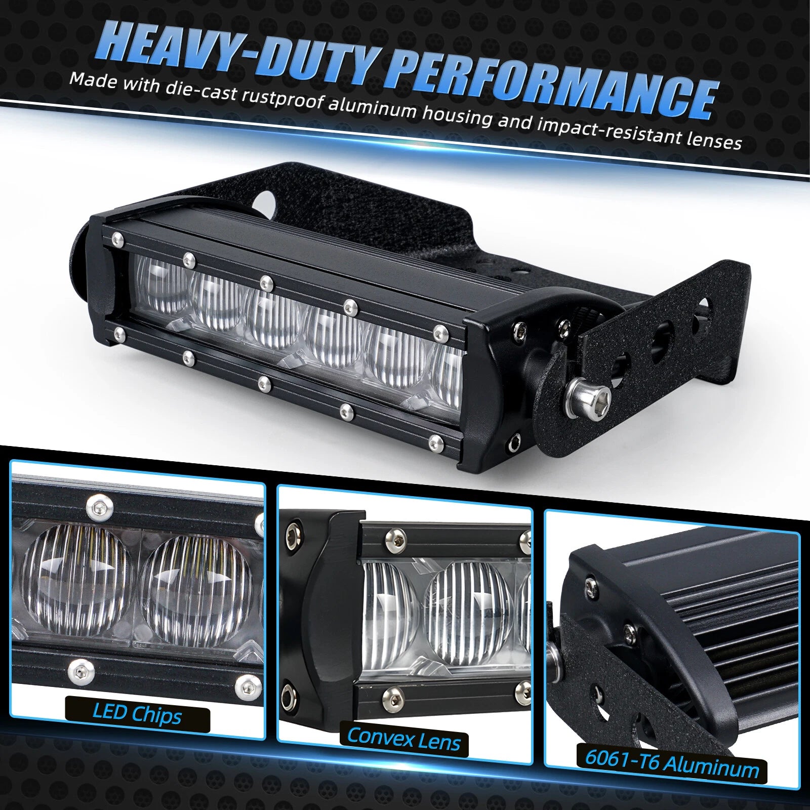 LED Front Headlight with Bracket for Yamaha Banshee 350 Blaster 200 (1997–2006)