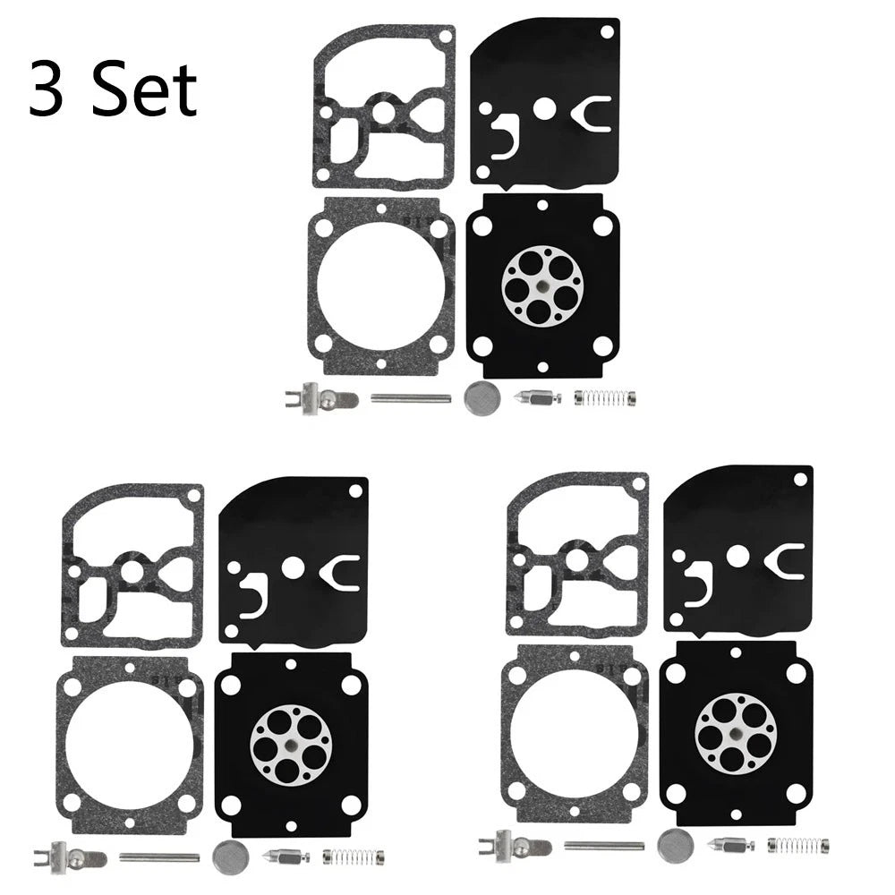 Set of 3 Carburetor Overhaul Repair Kits for ZAMA RB-155 RB-164 STIHL BG66 BG86