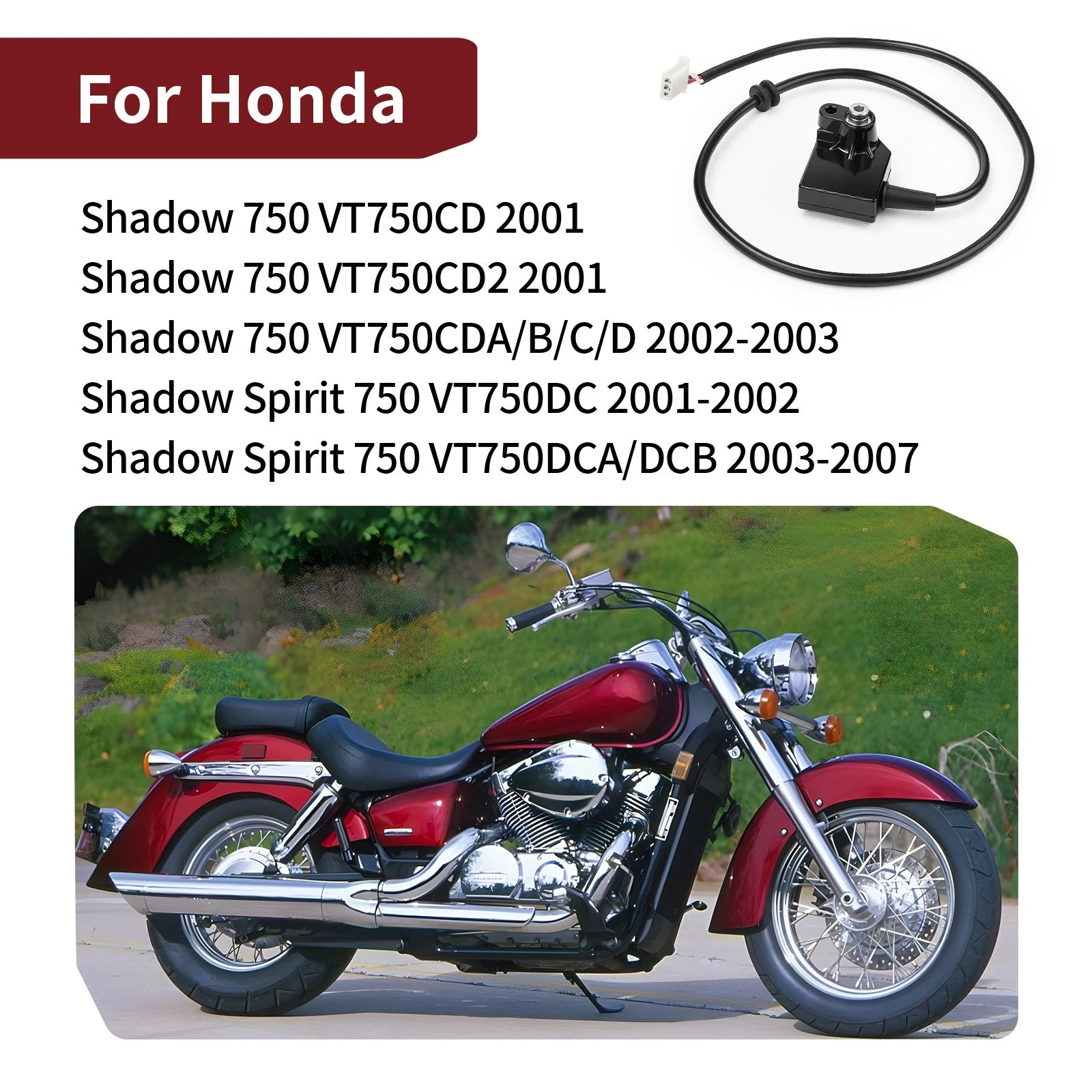 37700-MBA-611 Speed Sensor for Honda VT750 Shadow (2001–2007)