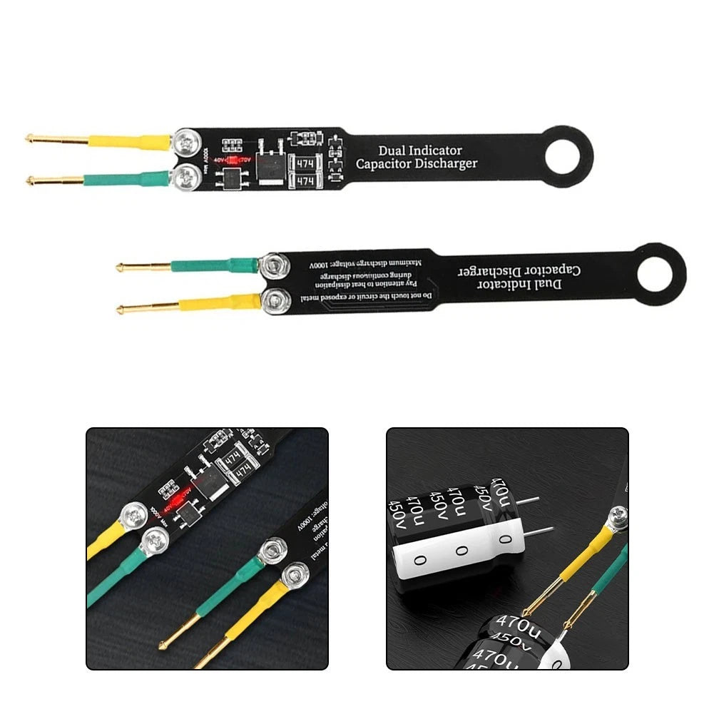 Capacitor Discharge Pen AC DC Voltage Tester with Adjustable Needle Distance