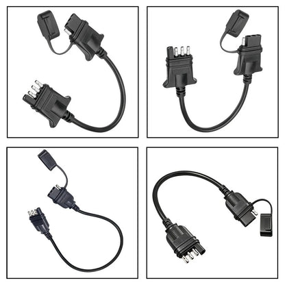 12 Inch 4 Pin Trailer Extension Cable for Easy Plug and Play Setup